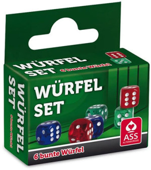 Würfelspiel 6 bunte Augenwürfel