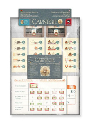 Brettspiel Carnegie - Abteilungen & Spenden Erweiterung
