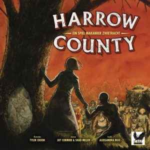 Corax Games Brettspiel Harrow County (de) inkl. eingebautem Würfelturm
