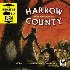 Corax Games Brettspiel Harrow County (de) inkl. eingebautem Würfelturm