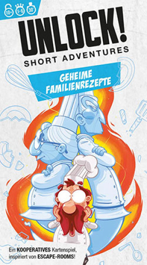 Asmodee Kartenspiel Unlock! Short Adventures | Geheime Familienrezepte