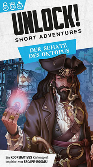 Asmodee Kartenspiel Unlock! Short Adventures | Der Schatz des Oktopus