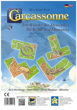Brettspiel Carcassonne | Die Wunder der Menschheit I - Zusatzplättchen
