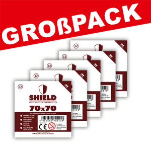 Shield 12 - (100er Großpack) 100 Super Premium Kartenhüllen für Kartengröße 70 x 70 mm
