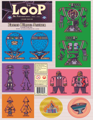 Brettspiel The Loop - Stickerset 1 (Erstes Bündel Sticker)