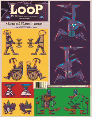 Brettspiel The Loop - Stickerset 2 (Zweites Bündel Sticker)
