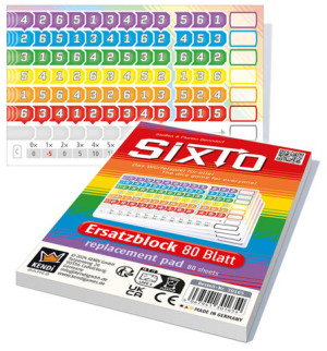 Würfelspiel Sixto - Ersatzblock
