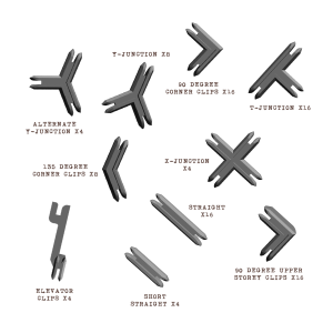 Spiel Battle Systems | Plastic Terrain Clips - Grey
