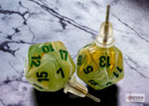 Spiel Ohrstecker - w20 Marble Green