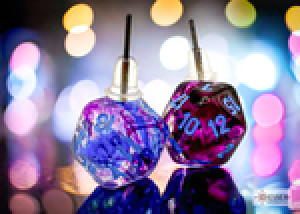 Spiel Ohrstecker - w20 Nebula Nocturnal