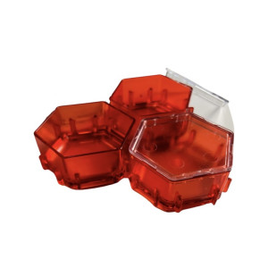 Spiel Aufbewahrungsschalen: Honeycombs (3er Set) - Crystal Palace Red
