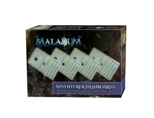 Brettspiel Maladum - Adventurer Dashboards