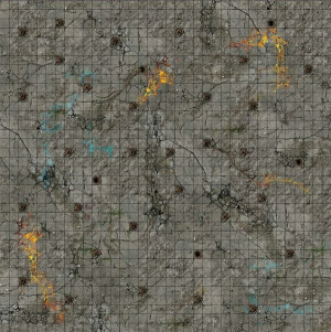 Spiel Battle Systems | Dungeon - Spielmatte mit Raster (90x90cm)