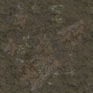Spiel Battle Systems | Muddy Streets - Spielmatte mit Raster (90x90cm)
