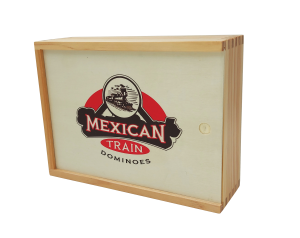 Spiel Mexican Train in Holzbox
