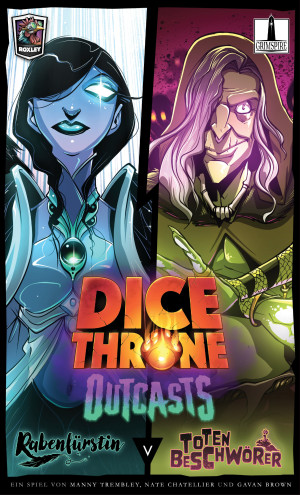 Würfelspiel Dice Throne Outcasts: Rabenfürstin vs. Totenbeschwörer