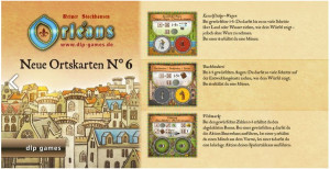 Brettspiel Orléans | Ortskarten (Edition 6) - Erweiterung