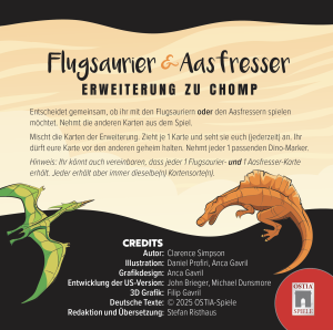 Kartenspiel Chomp | Flugsaurier und Aasfresser - Erweiterung