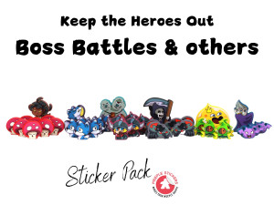 Spiel Helden müssen draußen bleiben | Boss Battle - Stickerpack