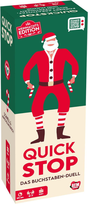 Kartenspiel QuickStop: Das Buchstaben-Duell | Weihnachtsedition