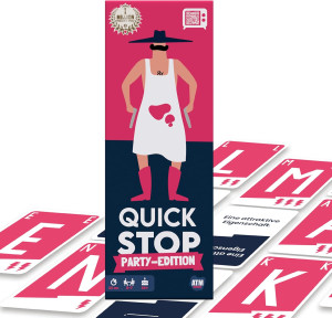 Kartenspiel QuickStop: Das Buchstaben-Duell | Party Edition