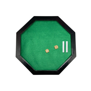 Spiel Würfelteller aus Holz - achteckig (28cm)