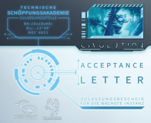Brettspiel Civolution | Acceptance Letter - Erweiterung