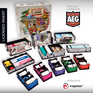 Spiel Auf nach Japan! - Deluxe Insert aus Holz (UV-Print)