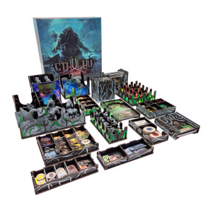 Cthulhu: Death May Die - Fear of the Unknown - Deluxe Insert aus Holz (UV-Print)