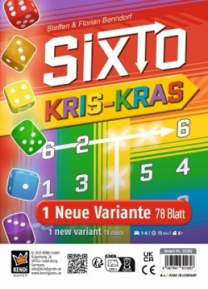 Würfelspiel Sixto | Kris-Kras - Zusatzblock