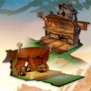 Spiel Valheim | Holzhütten - Würfelturm