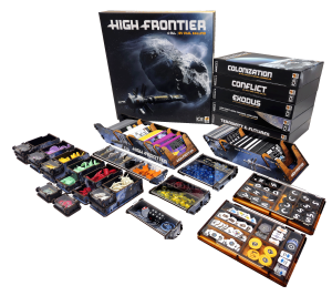 Spiel High Frontier 4 - Deluxe Insert aus Holz (UV-Print)