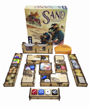Spiel Sand - Deluxe Insert aus Holz (UV-Print)