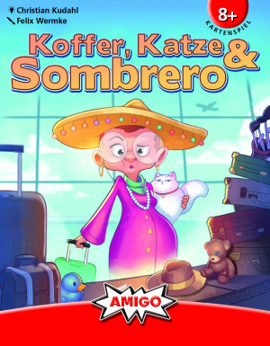 Amigo Kartenspiel Koffer, Katze & Sombrero