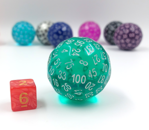Spiel W100 Transparent Türkis - Würfel