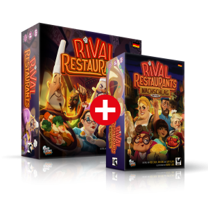 Corax Games Brettspiel Rival Restaurants inkl. Nachschlag Erweiterung