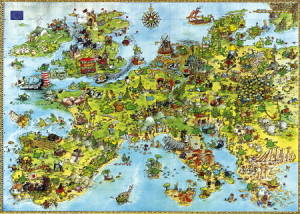 Heye-Puzzle 4000 Teile: United Dragons of Europe, Marino Degano