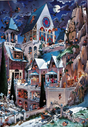 Heye-Puzzle 2000 Teile: The Castle of Horror