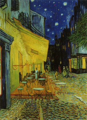 Clementoni-Puzzle 1000 Teile: Caféterrasse bei Nacht, Van Gogh