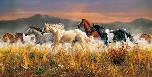 Clementoni-Puzzle 13200 Teile: Pferde Herde