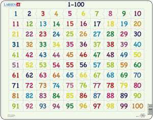 Larsen-Puzzle 100 Teile: Zahlen lernen