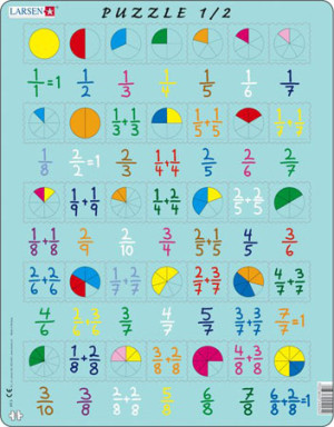 Larsen-Puzzle 35 Teile: Lernpuzzle - Bruchrechnung