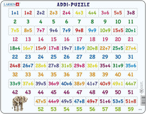 Larsen-Puzzle 81 Teile: Lernpuzzle - Rechnen lernen - Addition