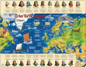 Larsen-Puzzle 102 Teile: Schaupuzzle - Wikinger
