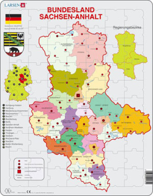 Larsen-Puzzle 70 Teile: Bundesland Sachsen-Anhalt