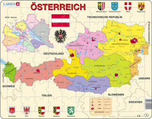 Lernkarte - Österreich (politisch)