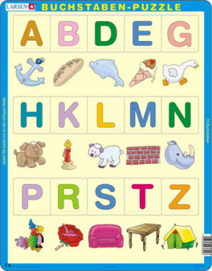 Larsen-Puzzle 15 Teile: Buchstaben Puzzle
