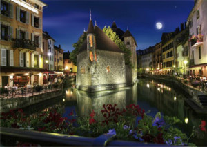 D-Toys-Puzzle 1000 Teile: Annecy bei Nacht