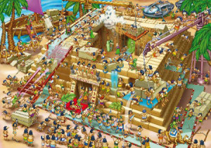 D-Toys-Puzzle 1000 Teile: Pyramiden (Cartoon Collection 3)