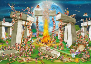 D-Toys-Puzzle 1000 Teile: Stonehenge (Cartoon Collection 2)